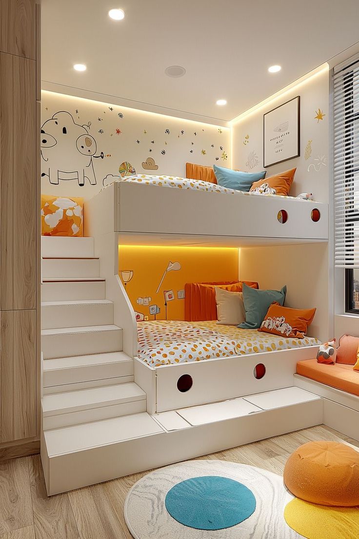 Little bunk kids room